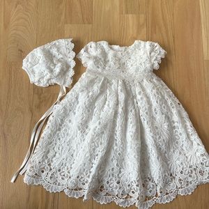 Ivory Lace Christening Dress